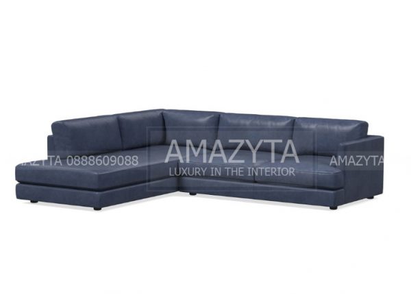 Sofa góc gam màu xanh da trời mang vẻ đẹp độc đáo