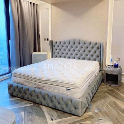 Đệm bọc đầu giường đẹp tự chọn màu sắc chất liệu