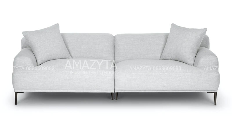 Mẫu ghế sofa băng dài được thiết kế bo cong