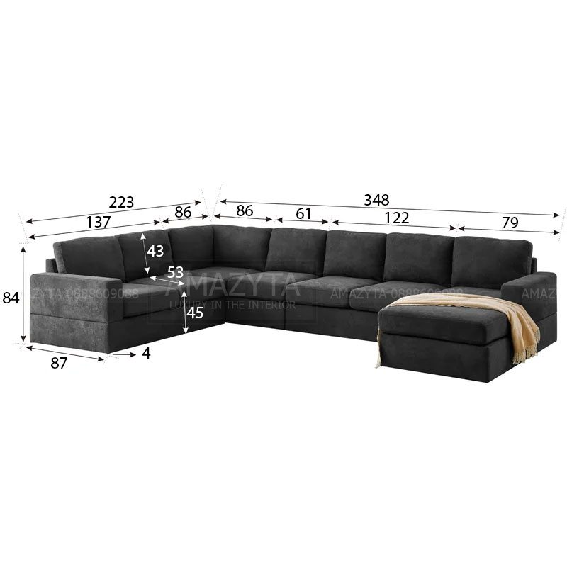 Kích thước chi tiết của ghế