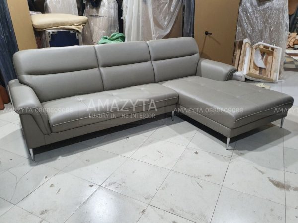 Ghế sofa góc L kiểu dáng đơn giản dễ sử dụng