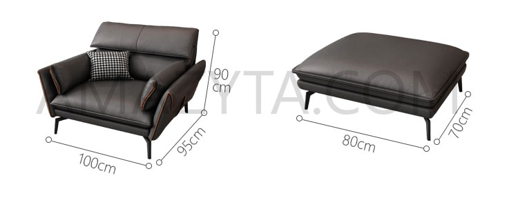 Kích thước của ghế đơn và đôn vuông