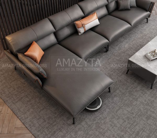 Ghế sofa kiểu góc L hợp với nhà chung cư