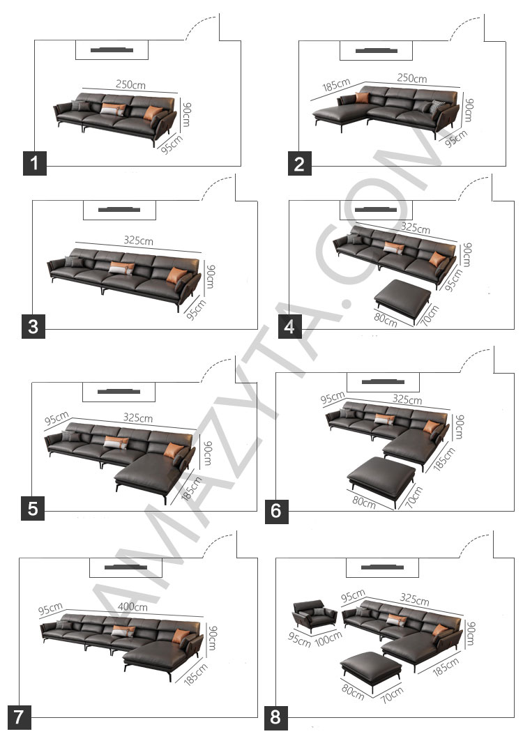 Các kiểu kết hợp có thể sử dụng cho phòng khách