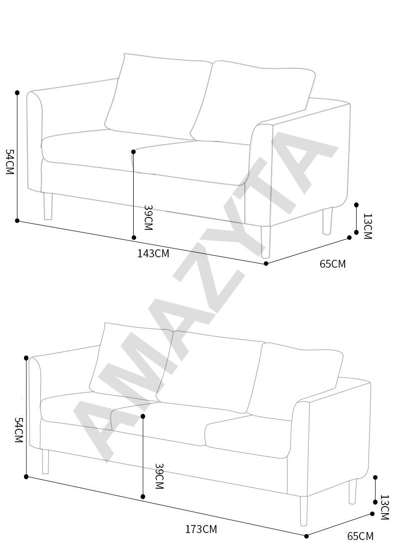 Kích thước chi tiết của từng mẫu ghế dài ngắn khác nhau