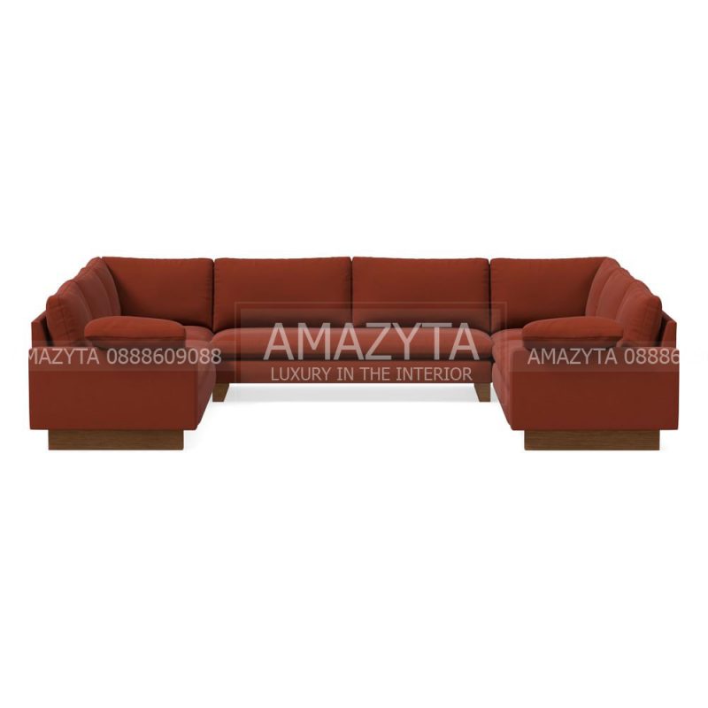 Sofa gam màu đỏ mang đến cho ngôi nhà tràn đầy sức sống