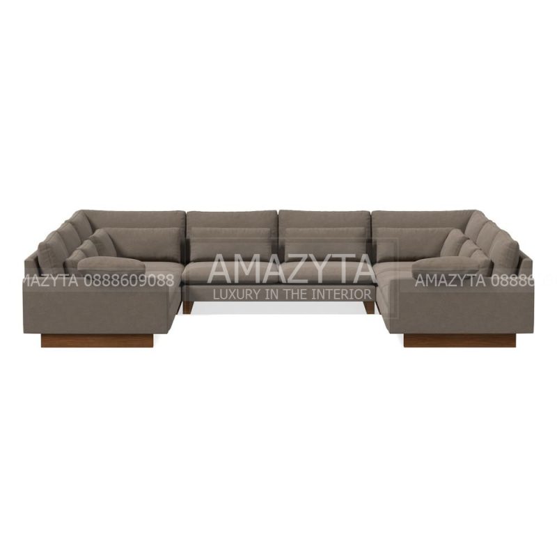 Sofa gam màu xám khói mang đến không gian thanh lịch, sang trọng