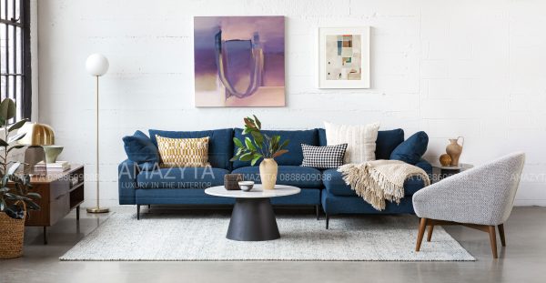 Sofa màu xanh hải quân mang vẻ đẹp độc đáo AKA-1020