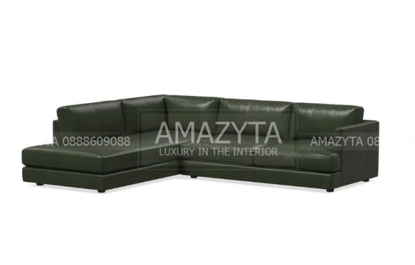 Sofa xanh rêu mang vẻ đẹp sang trọng, hiện đại