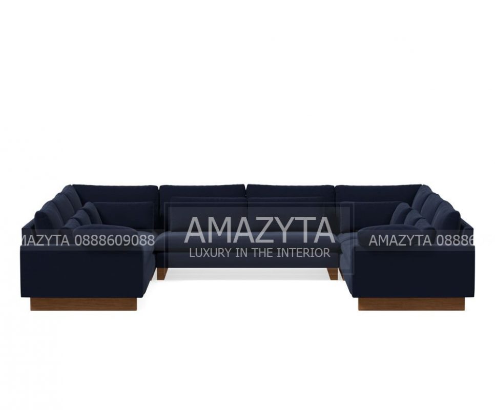 Sofa xanh hải quân sang trọng, hiện đại cho không gian