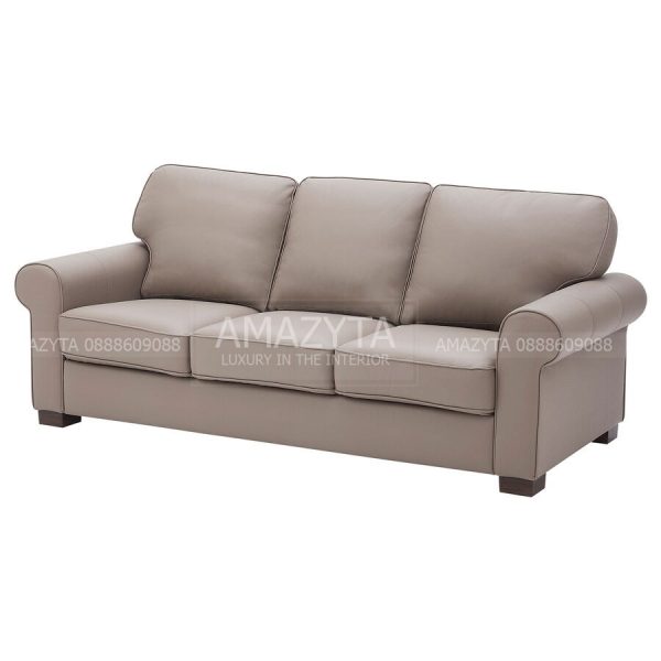 Mẫu ghế sofa băng bọc da AMB-543 đẹp đàn hồi