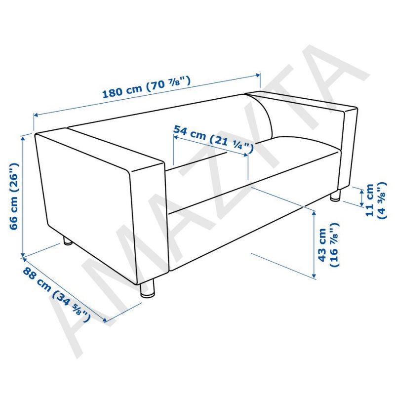 Kích thước chi tiết của ghế