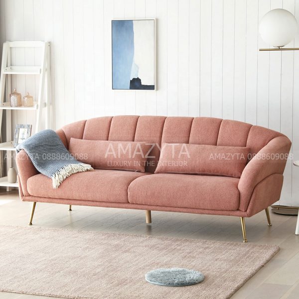Mẫu ghế sofa tựa vỏ sò đẹp bắt mắt AMB-712