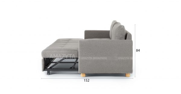 Kích thước chi tiết của mẫu ghế sofa bed AMG-621