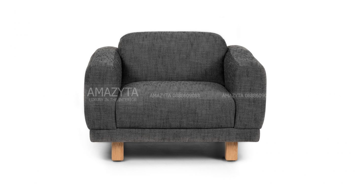 Mẫu ghế sofa đơn tựa lưng gật gù thư giãn AMD-106