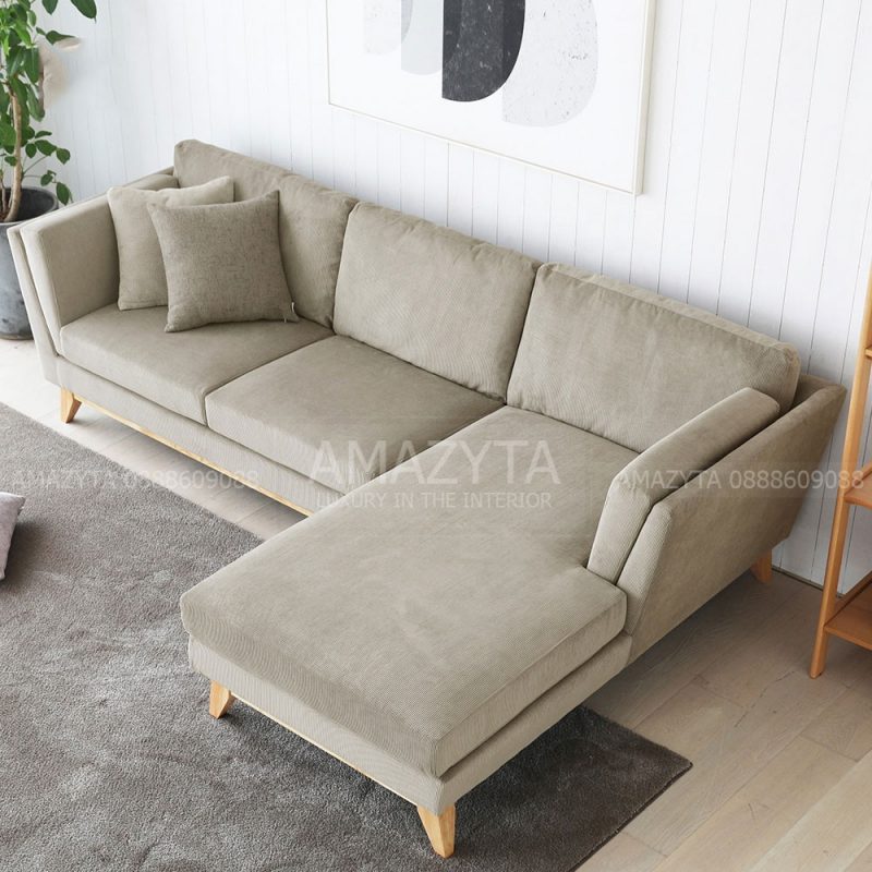 Ghế sofa góc bọc vải đẹp