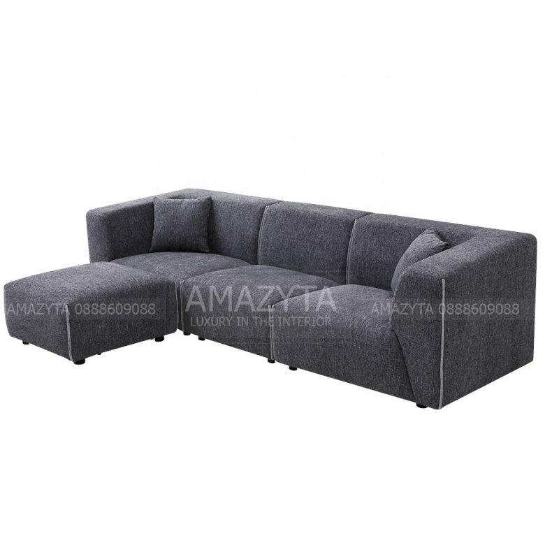 Ghế sofa góc L đẹp thiết kế dày dặn