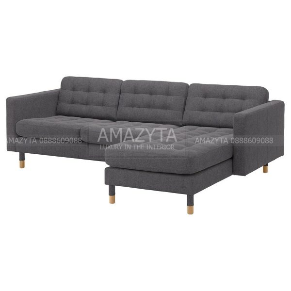 Mẫu ghế sofa góc AMG-578 với kiểu dáng vuông vắn thông dụng