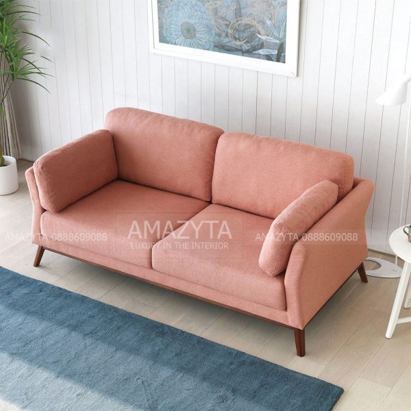 Mẫu ghế sofa băng dài bọc vải cho phòng khách hiện đại