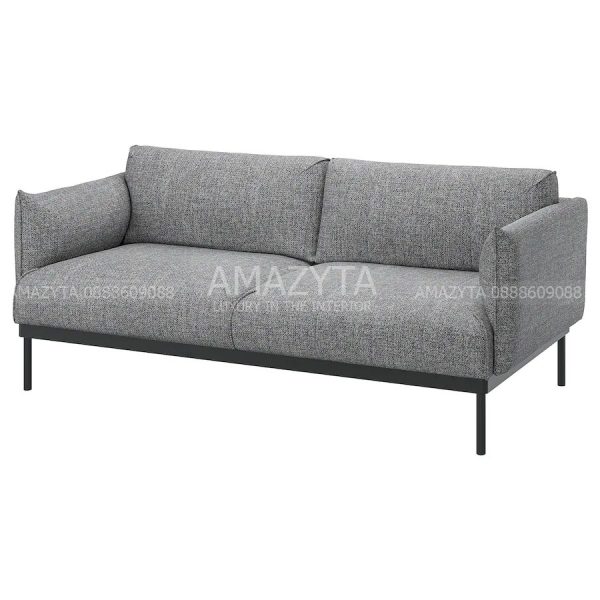 Mẫu ghế sofa vải băng dài tay ghế thiết kế phồng AMB-662