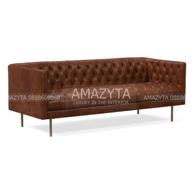 Sofa nâu tân cổ điển sang trọng hiện đại