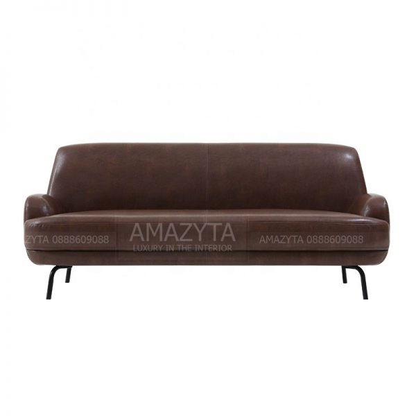 Mẫu ghế sofa băng giả da AMB-413