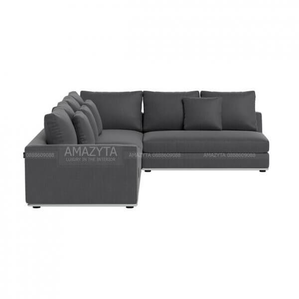 Mẫu ghế sofa góc vải đẹp AMG-571