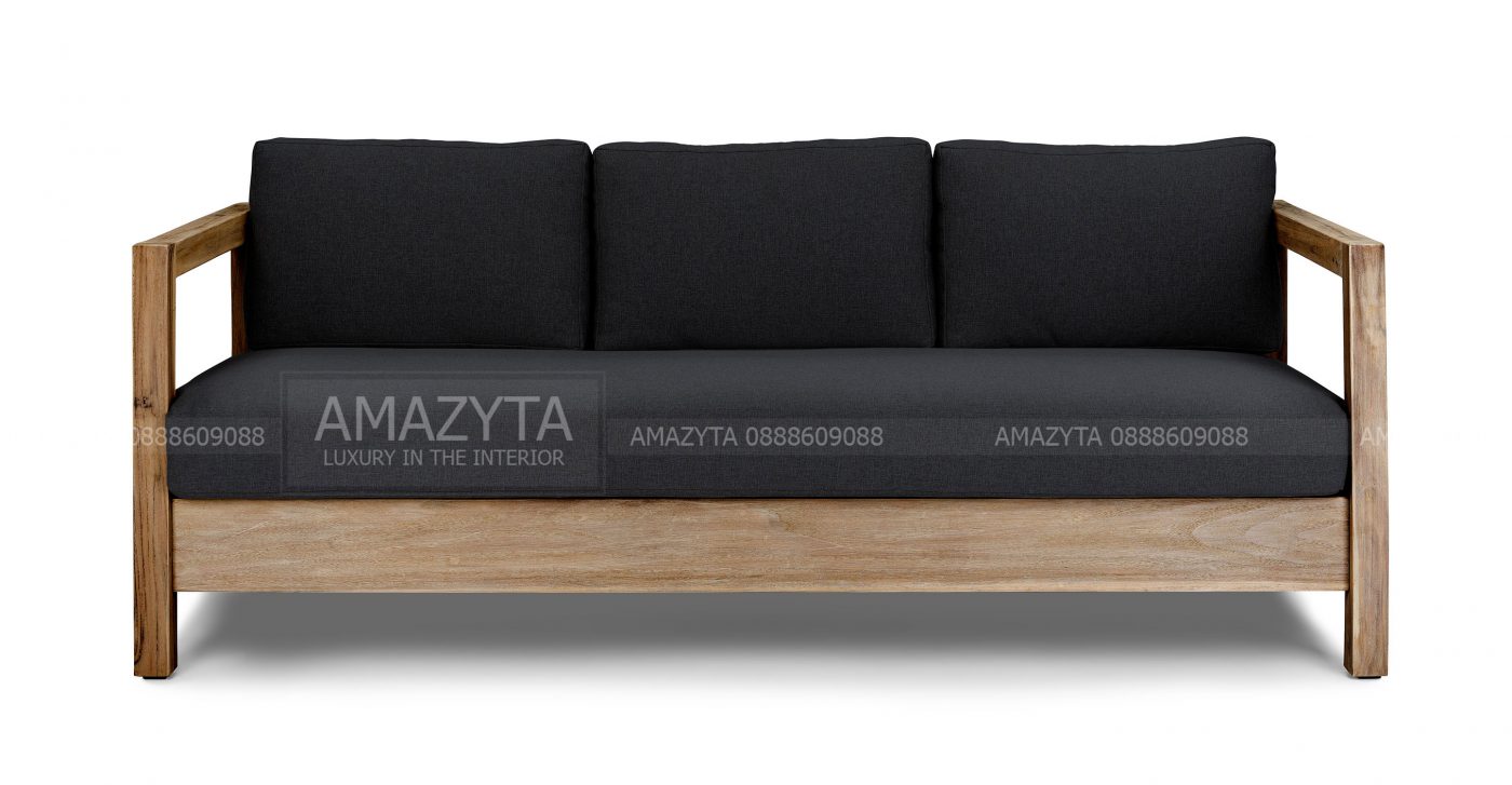 Mẫu ghế sofa khung gỗ đệm rời AMG-148 thiết kế đơn giản