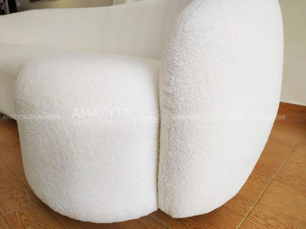 Lông cừu xù bọc ghế siêu mềm mịn và thoải mái khi sử dụng