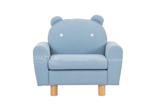 Mẫu ghế hình đầu gấu màu xanh da trời