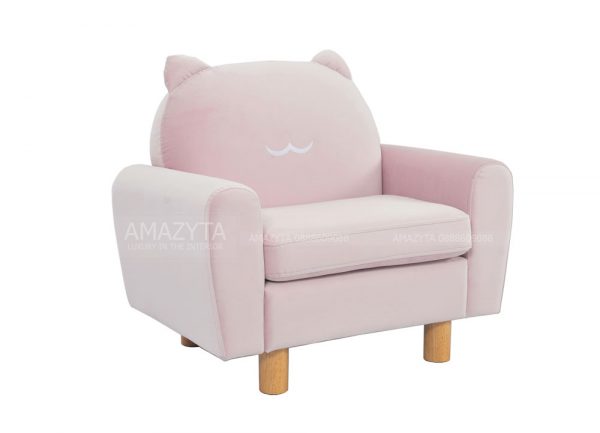Mẫu ghế mini hình đầu mèo màu hồng phấn