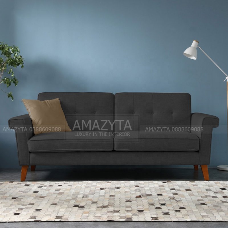 Mẫu ghế sofa AMB-508 màu nâu đen