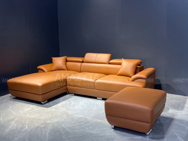 Bộ ghế sofa da Microfiber Pisa nhập khẩu Ý AMG-576