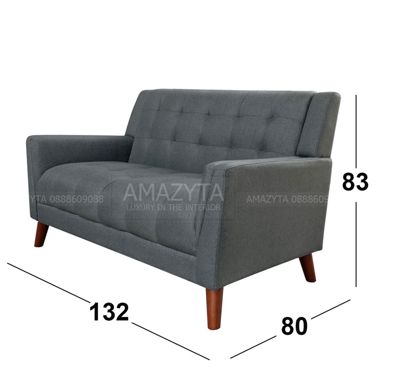 Kích thước chi tiết của mẫu ghế sofa mini AMB-258