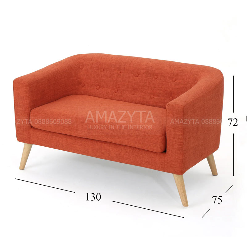 Kích thước chi tiết của mẫu ghế sofa băng AMB-842
