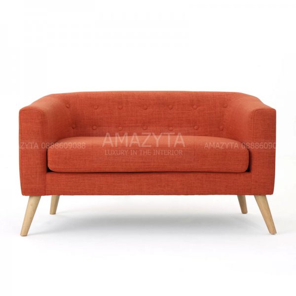 Mẫu ghế sofa băng AMB-842 với thành ghế được làm bo bong đặc biệt