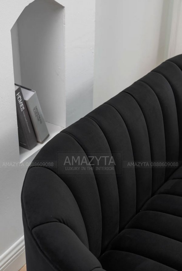 Hình chụp chi tiết của mẫu ghế sofa vải này