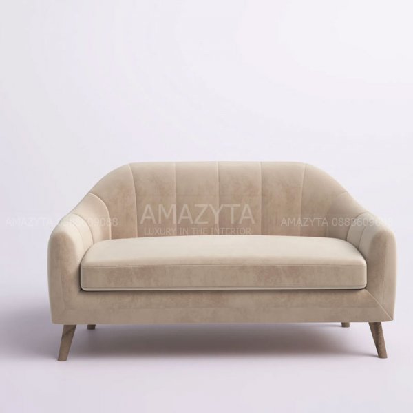Mẫu ghế sofa băng kiểu dáng mới với thiết kế cong AMB-752