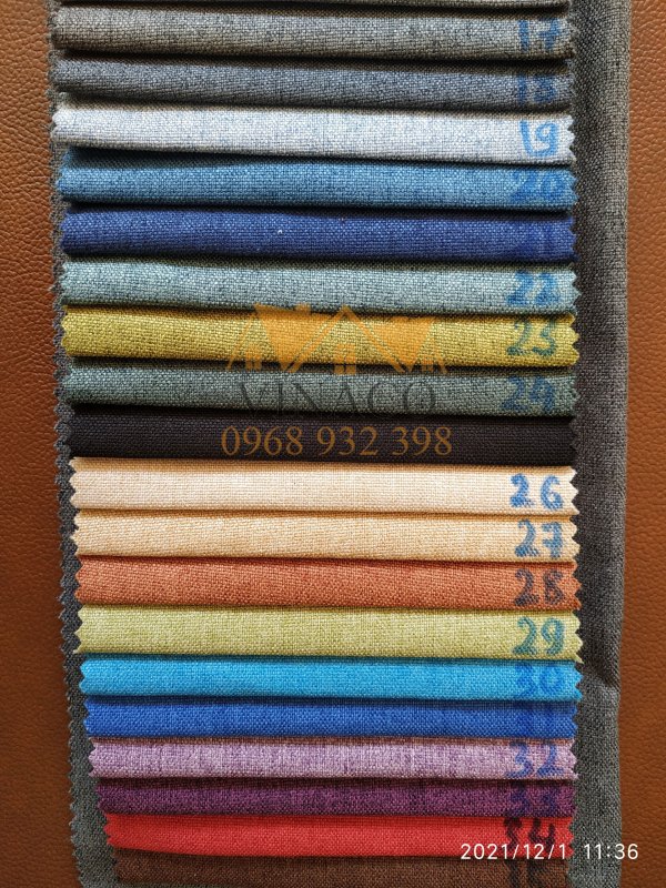 Danh sách bảng màu đầy đủ của mẫu vải WX86