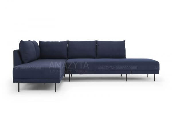 Mẫu ghế sofa góc có chức năng thông minh xoay thành giường AMG-623