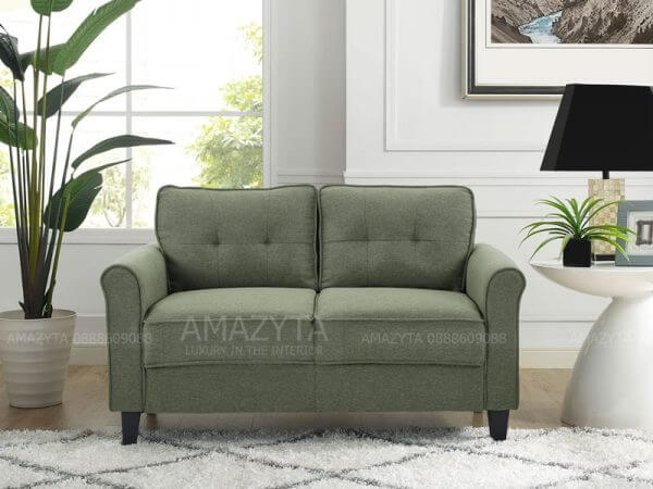 Mẫu ghế sofa đôi AMB-458 phong cách hiện đại, thiết kế đơn giản