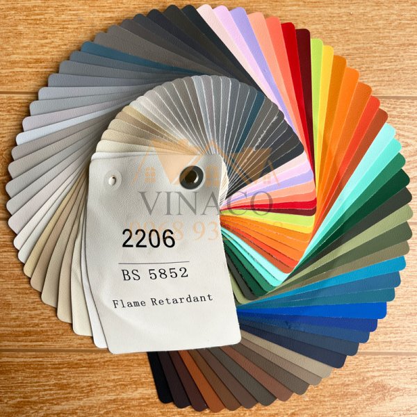 Bảng màu đầy đủ của mẫu giả da sofa 2206