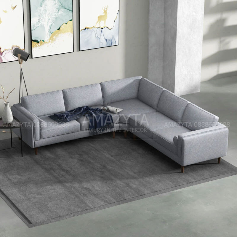 Hình ảnh về sofa chữ L góc vuông