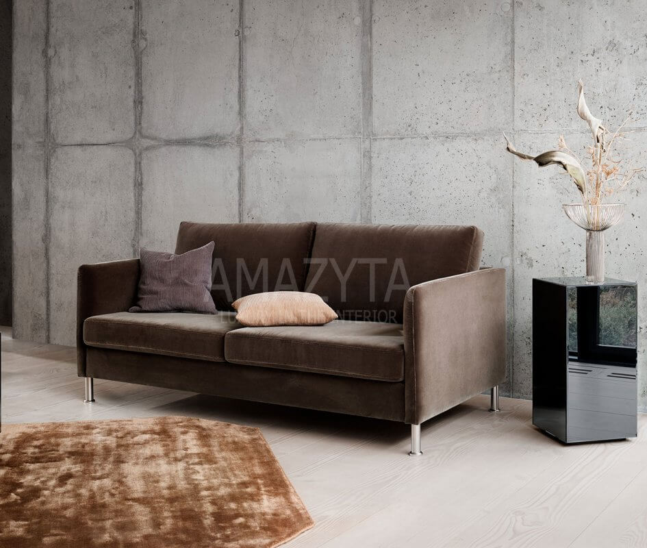 Ghế sofa bọc nỉ nhỏ nhắn 