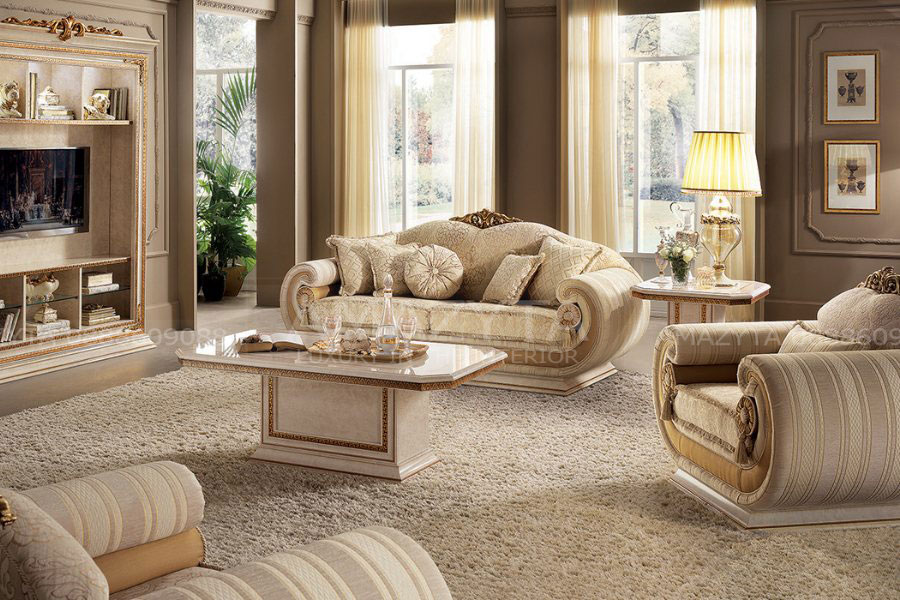 sofa tân cổ điển tạo điểm nhấn trực quan