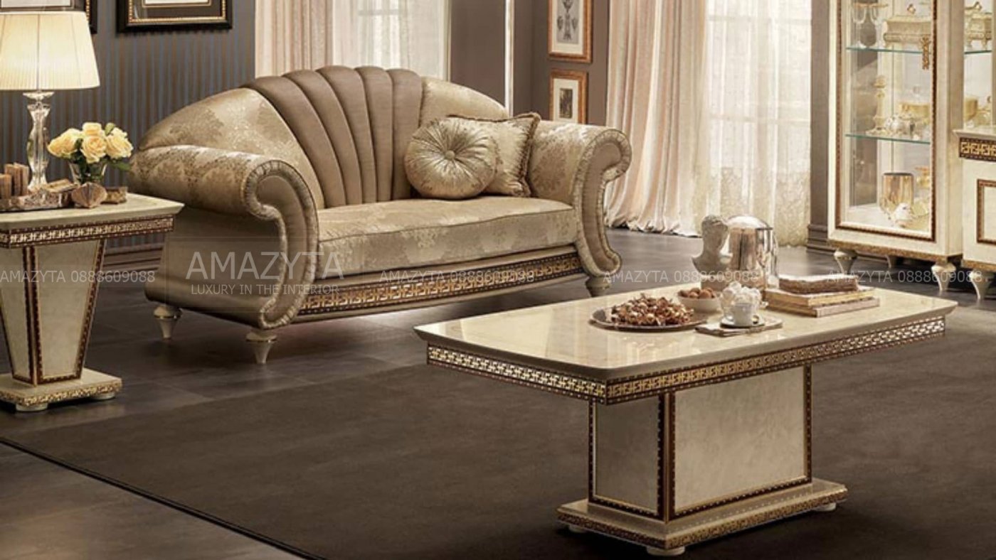 sofa tân cổ điển tạo không gian sống thanh lịch và sang trọng