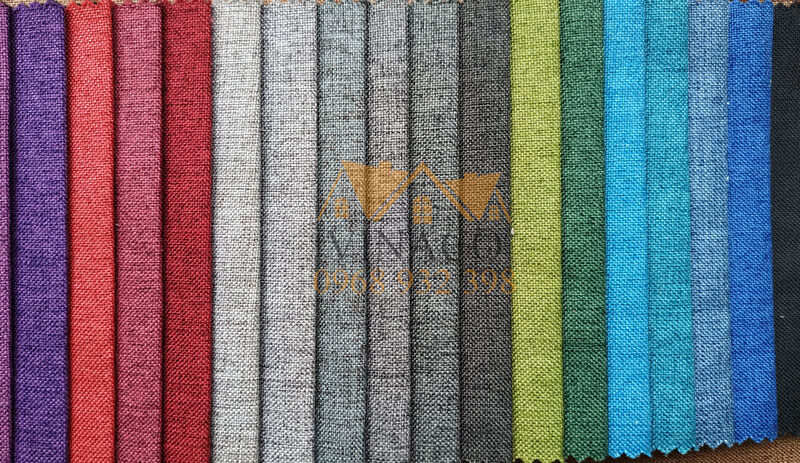Vải thô với đa dạng màu sắc