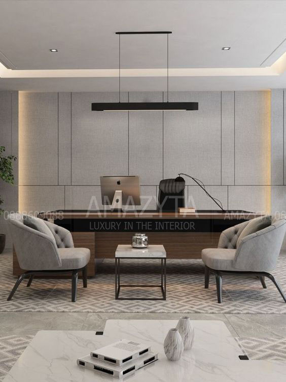 Ghế sofa đơn làm không gian làm việc trở nên chuyên nghiệp