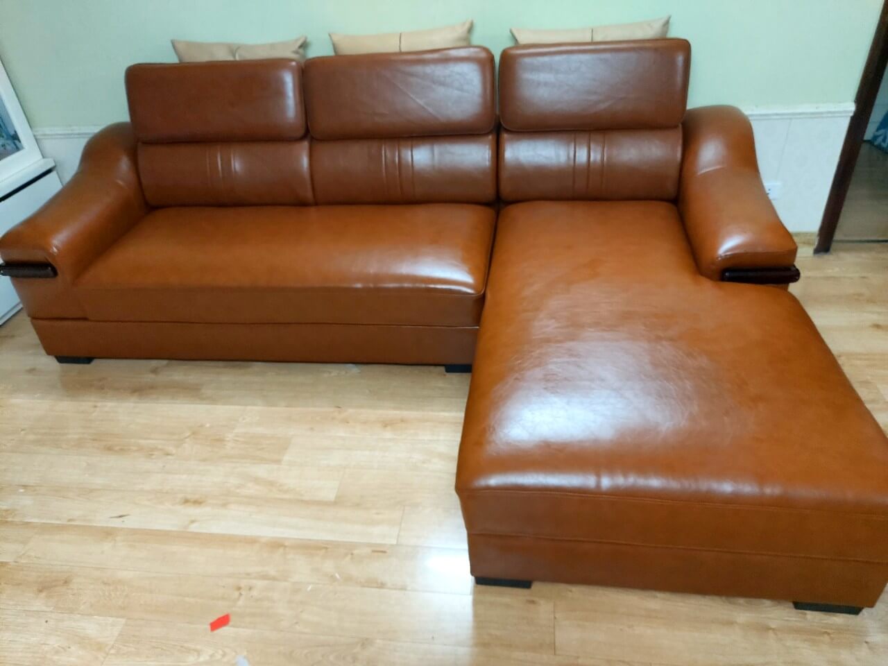 Bọc sofa góc cho chị Huế tại tỉnh Nghệ An