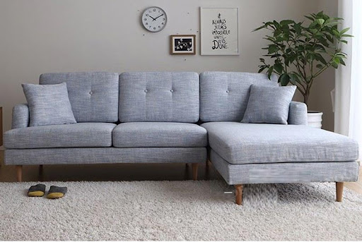Vinaco thực hiện dự án bọc sofa chữ L cho nhà chị Phương tại Thanh Xuân- Hà Nội